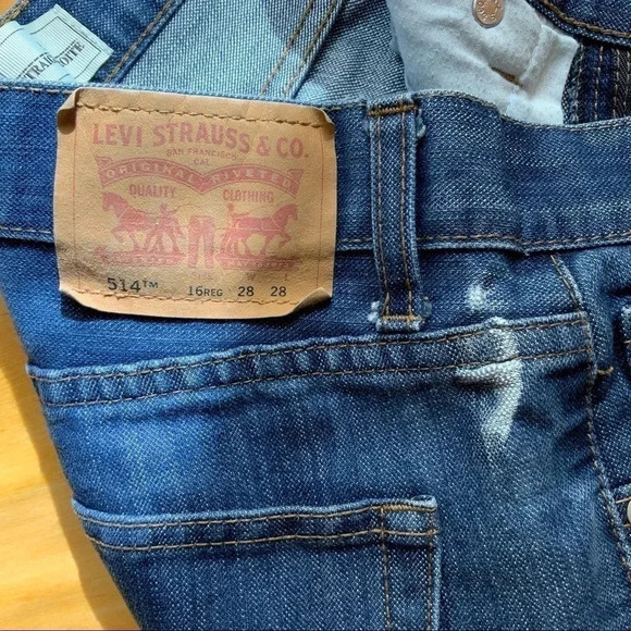 LEVI'S 514 Men’s Straight Fit Jeans Size 28 - Picture 8 of 16